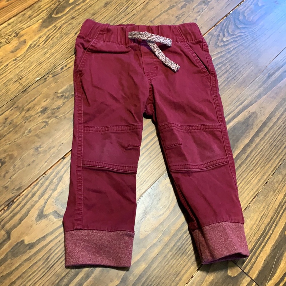 Boys 18M Cat & Jack Jogger Pants Maroon Color